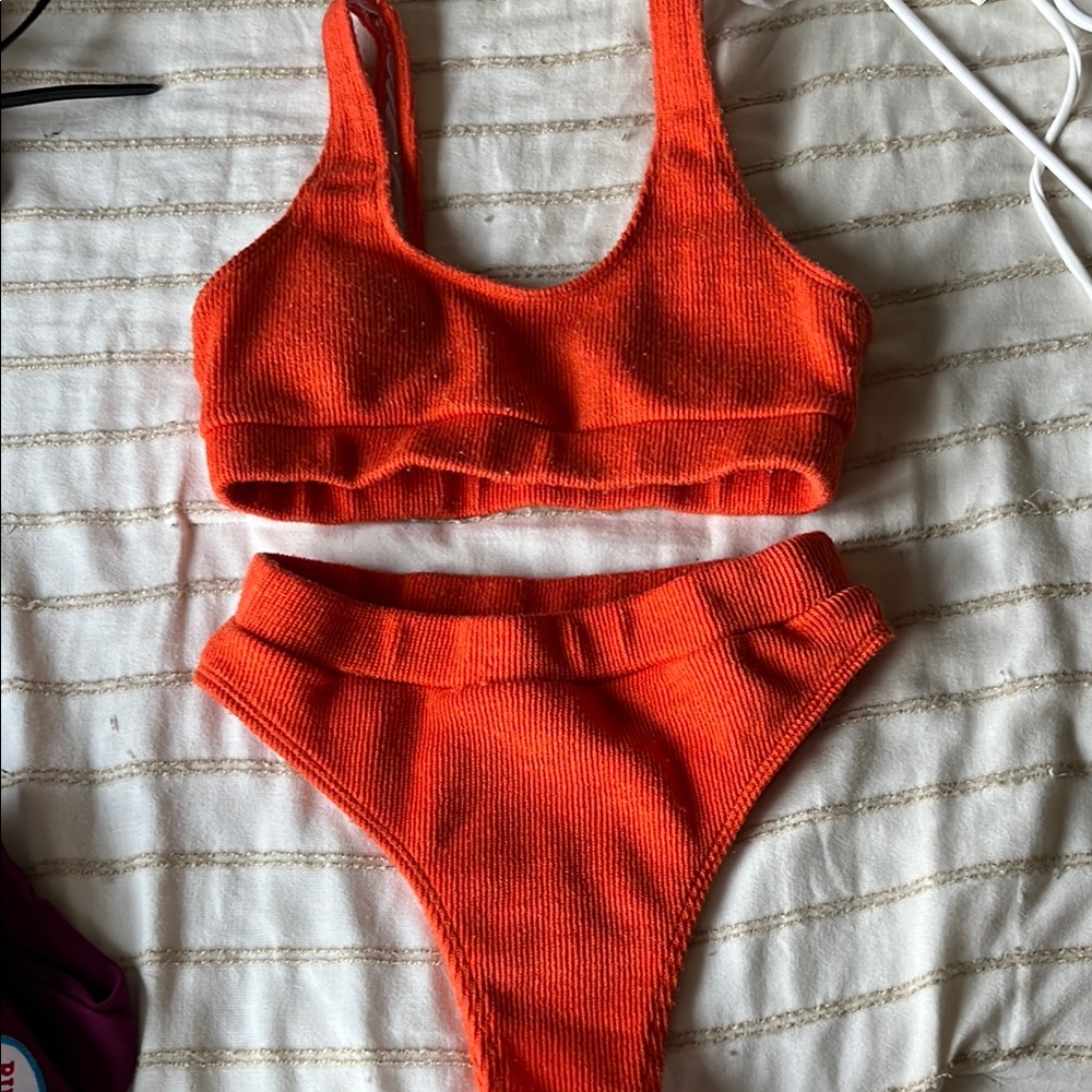 Vibrant Orange Bikini Set